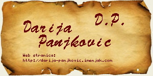 Darija Panjković vizit kartica